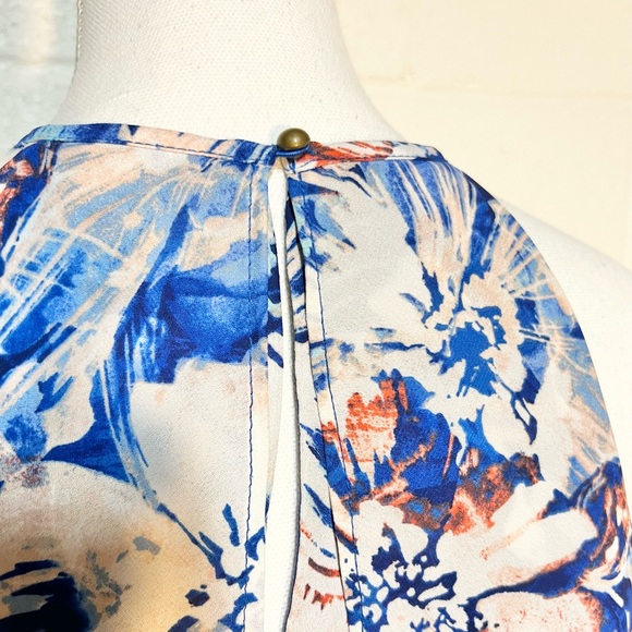 Charles Henry Floral Lined Halter Dress Size M - Picture 4 of 10